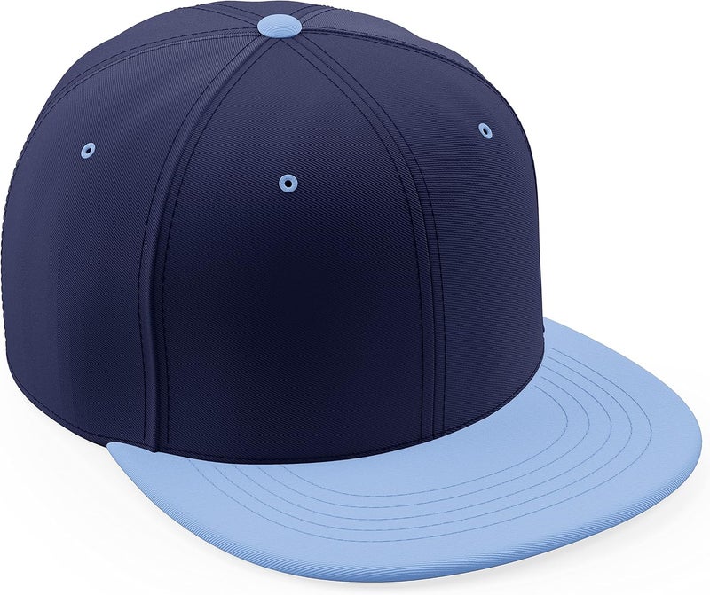 Daxton Store Classic Blank Snapback Flat Bill Visor Hat Cap One Size Adjustable Back - Image 1
